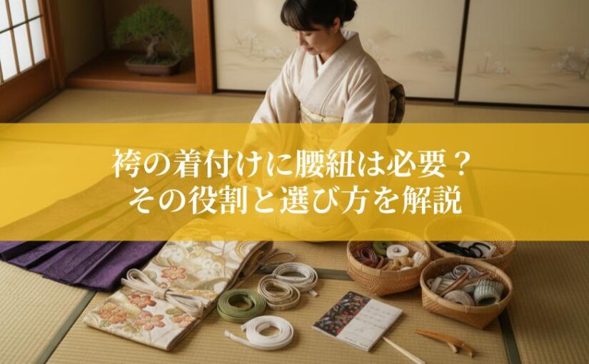 袴の着付けに腰紐は必要？その役割と選び方を解説！