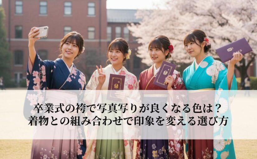 卒業式の袴で写真写りが良くなる色は？着物との組み合わせで印象を変える選び方